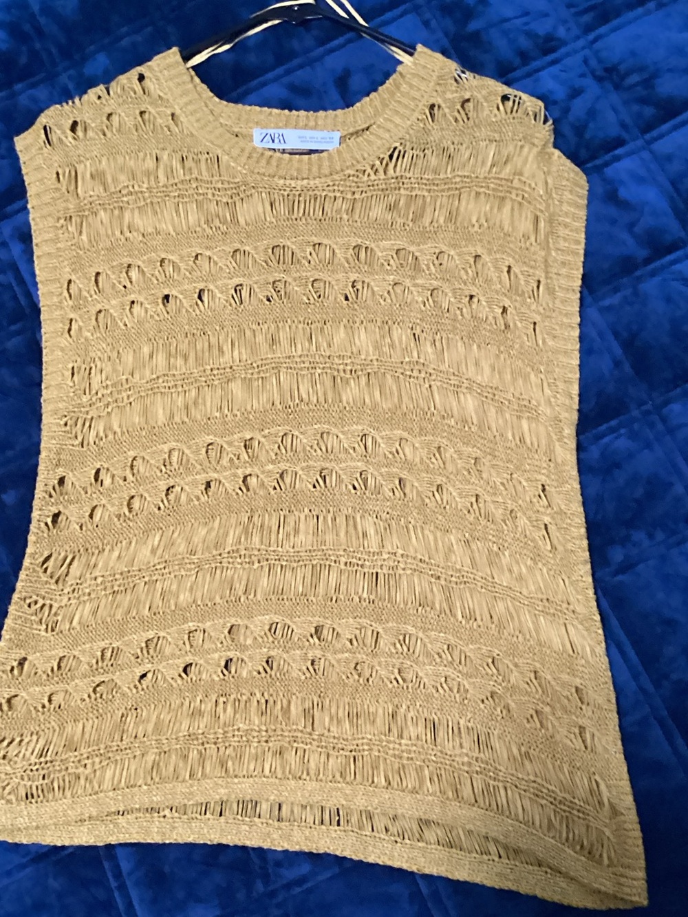 Zara Honey Knit Sleeveless Shell